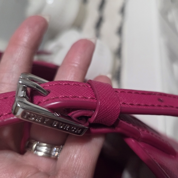 Tory Burch Pink Leather Tote Bag - Picture 4 of 12